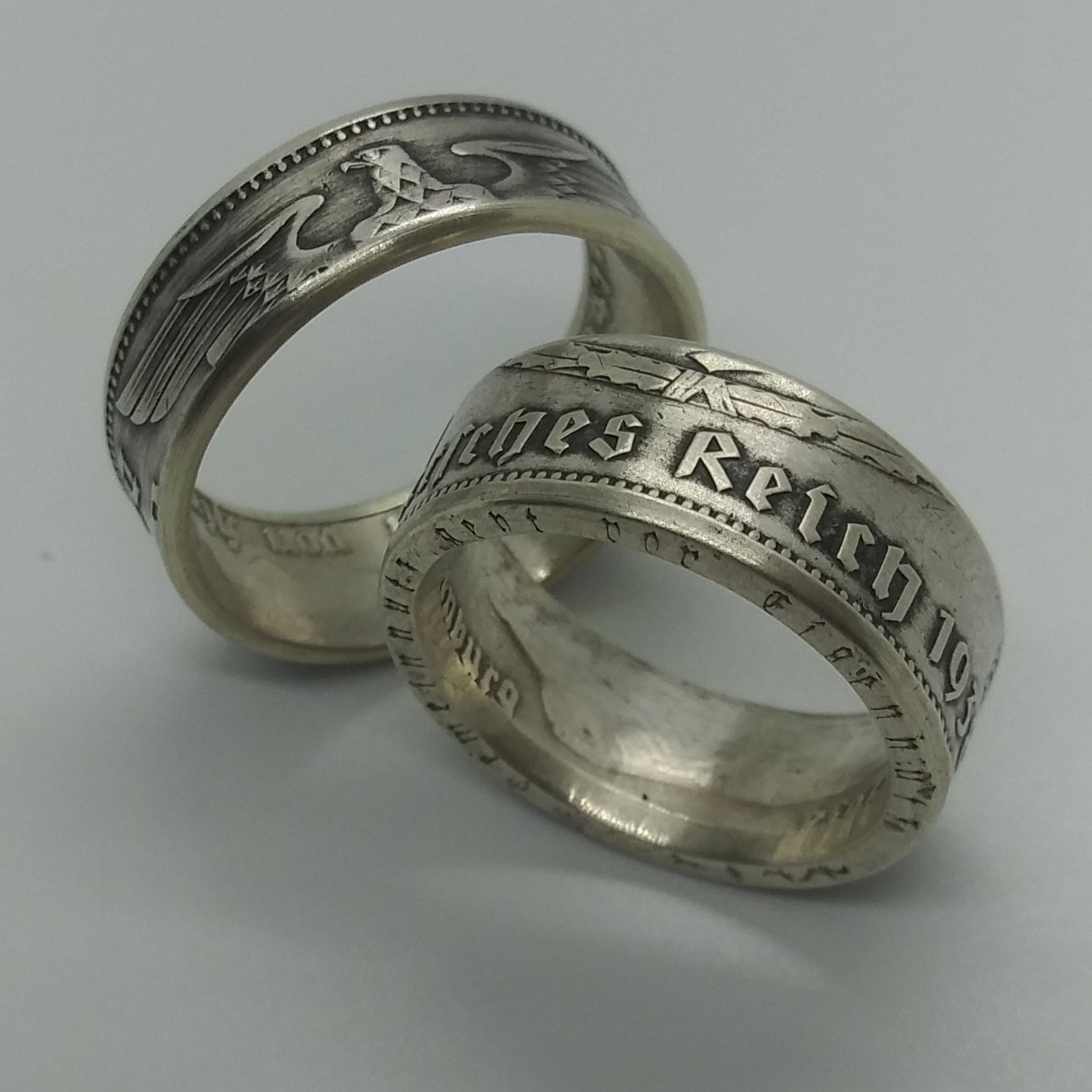 German on sale coin ring